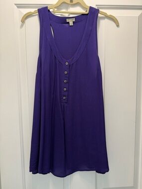 Odille Purple 100% silk tank